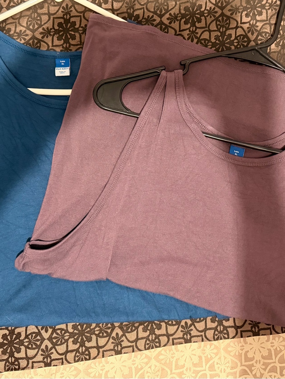 Old Navy Women’s Tank Tops - Blue and Mauve